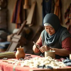 Artesanía y cultura en la Muestra del Encaje de Camariñas