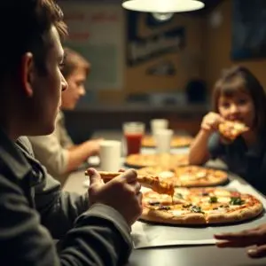 'Pizza Movies': sigue deprimida, pero es mucho más feliz