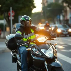 Herido un motorista en una colisión por alcance en Bastiagueiro
