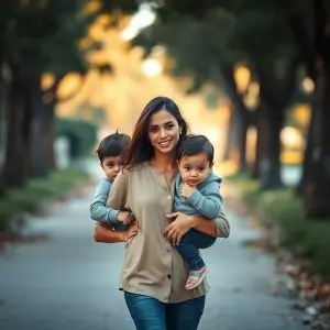 Georgina lleva a sus hijos a Cuelgamuros en emotiva misa