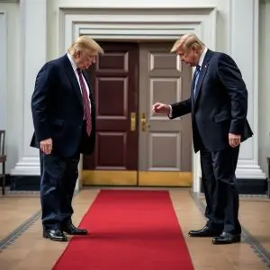 Trump regala zapatos Oxford de cuero negro a sus asesores