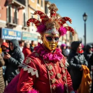 Xaime Villar expone en Viveiro fotos del Carnaval de Venecia
