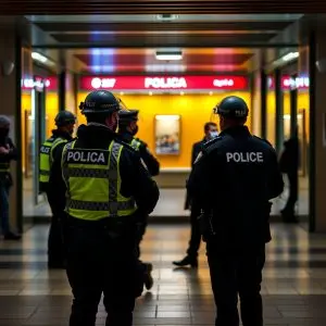 Policía Local y Nacional paran riña en Banco Pastor A Coruña