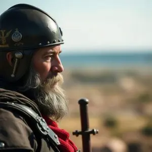 Boceto del Capitán Alatriste: Pérez Reverte y Ferrer Dalmau