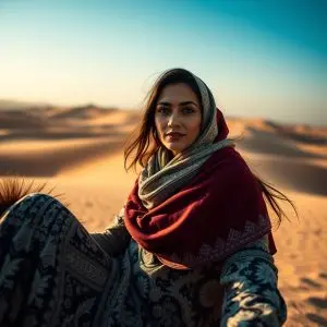 Victoria Marroquí en el Sahara