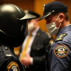 Dos policías detenidos en Francia por violación en tribunal