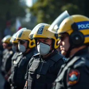 50+ grupos gallegos acusan violencia policial en La Vuelta