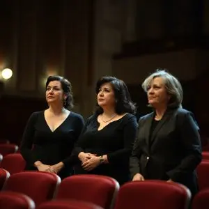 Aurora Vargas, María Moreno y Lin Cortés en Teatro Central