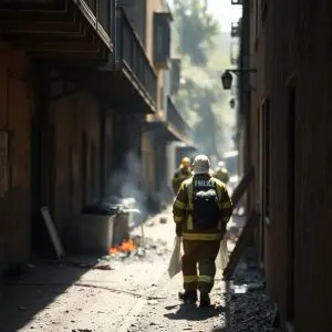 Desalojo en Bac de Roda (Barcelona) tras incendio; 2 heridos