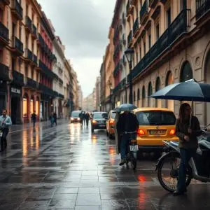 Valencia: cortes y desbordamientos tras fuertes lluvias