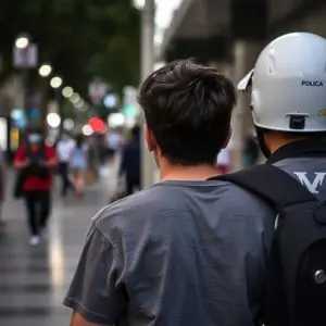 Detenidos 2 jóvenes en centro de Málaga por daños y amenazas