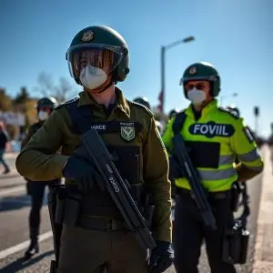 Guardia Civil interrumpe directo de espejo Público en Adamuz