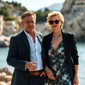 Pierce Brosnan y Helen Mirren en Mallorca durante el rodaje