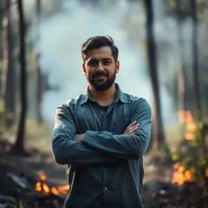 Vecino de Teixeiro investigado por diez incendios forestales