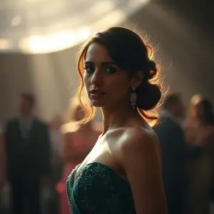 Vestido de lentejuelas de Aitana Bonmatí en su tercer Balón