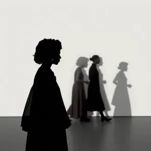 Ivam y Maca enlazan Kara Walker y 'Habitar las Sombras' (BN)