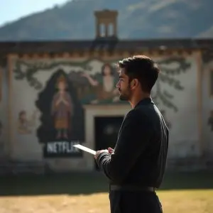 Borran pintada en monasterio de Ourense tras rodaje Netflix