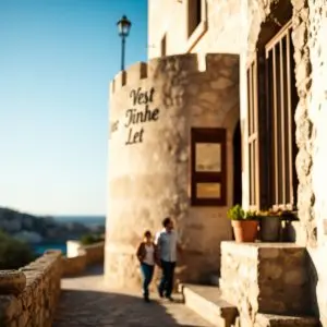 Pueblo andaluz, posible origen catalán; castillo en la costa