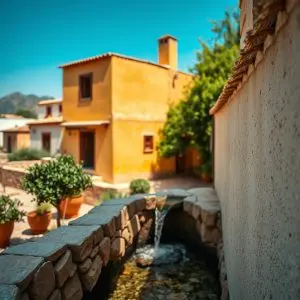 Pueblo de Andalucía con 23 fuentes y poemas de García Lorca