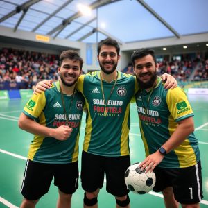 Galicia brilla en el Mundial de floorball: los jugadores de Compostela y Coruña