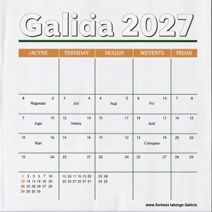 Calendario laboral Galicia 2027: festivos del Año Santo, puentes y días clave ap