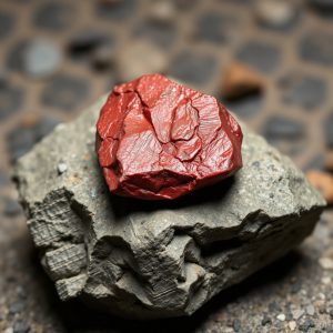 Científicos gallegos analizan la piedra roja del meteorito marciano NWA 17024: p