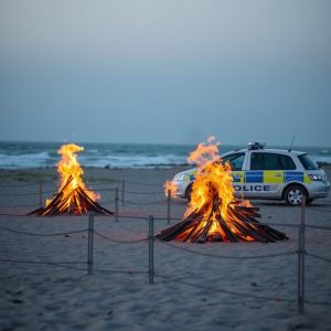 San Juan en Galicia: hogueras, tradición y un fuerte despliegue de seguridad que