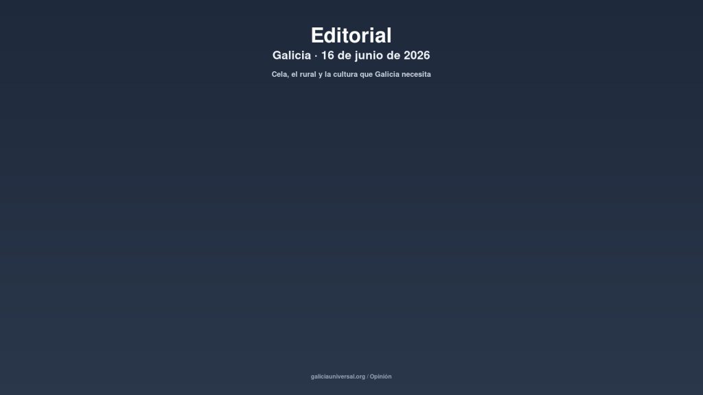 Galicia editorial 16jun2026