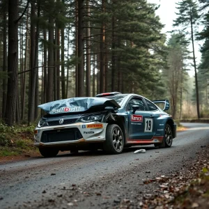 Accidente en el shakedown de Pereiro de Aguiar: el campeón del rally se retira