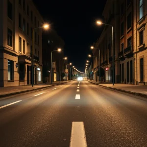 Lugo avanza en su transformación urbana con asfaltados nocturnos en el entorno d