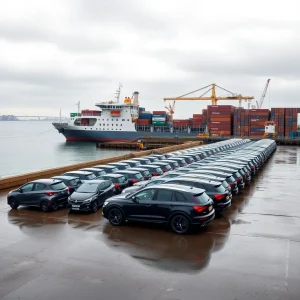 Ferrol abre sus muelles a la automoción china: 700 vehículos al mes de SAIC