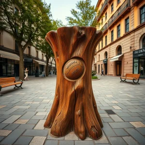 Conxo esculpe la memoria de un árbol y del fútbol de barrio