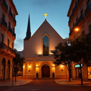 Iglesia evangélica en una ciudad española
