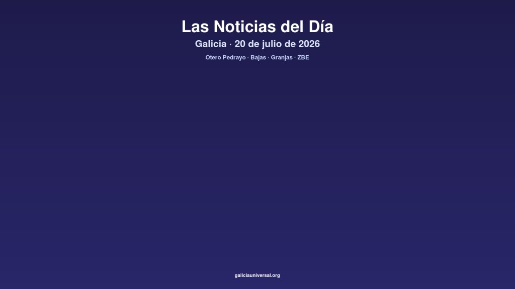 Galicia daily 20jul2026