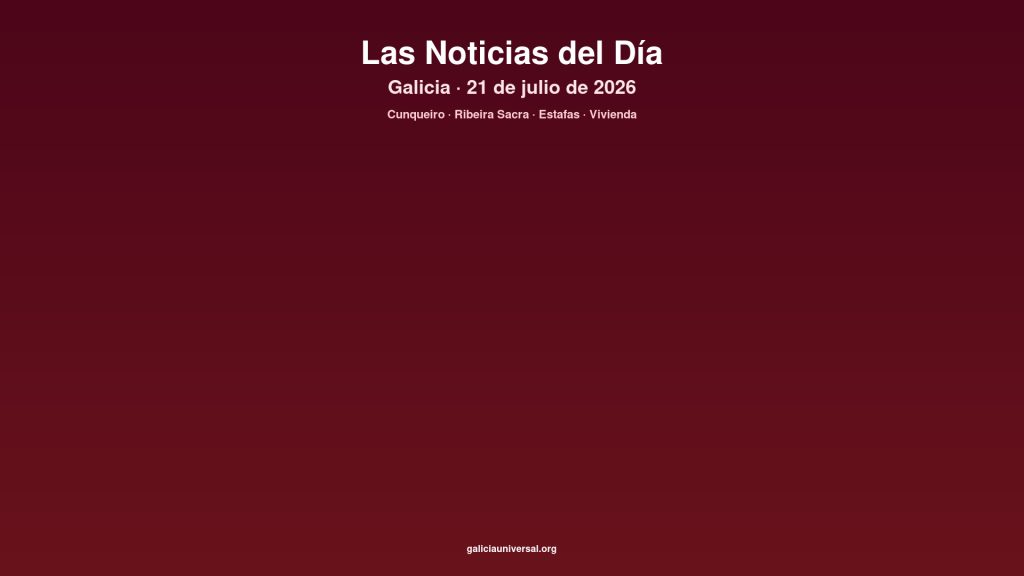 Galicia daily 21jul2026