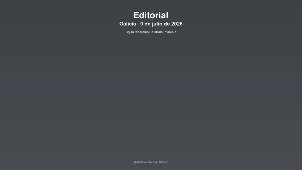 Galicia editorial 09jul2026