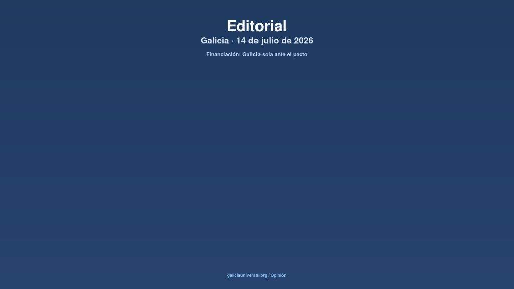 Galicia editorial 14jul2026