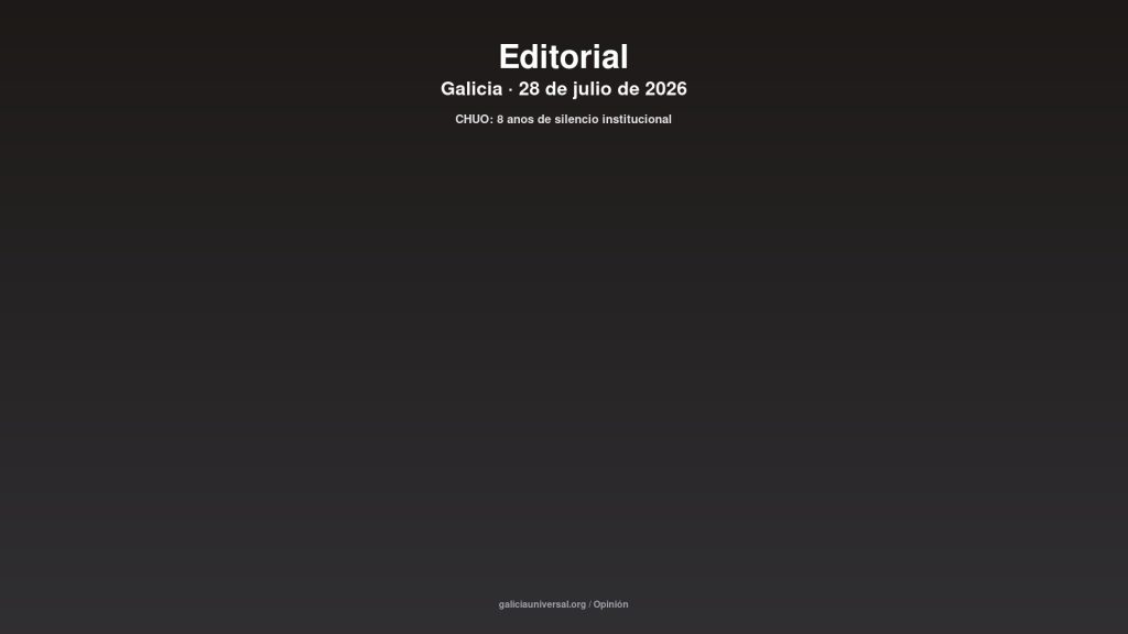 Galicia editorial 28jul2026