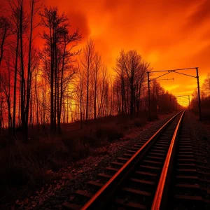 Ourense en llamas: un tren desata ocho incendios forestales simultáneos en plena