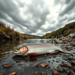 Misteriosa mortandad de truchas en el río Sarria a su paso por Manán