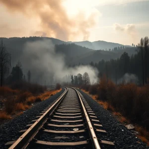 Las llamas vuelven a paralizar el tren en Redondela