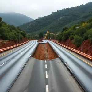 Las obras de la autovía Brión Noia cortan el enlace de Urdilde en Rois