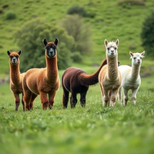 Miniburros y alpacas, los insólitos inquilinos de una granja en Pol
