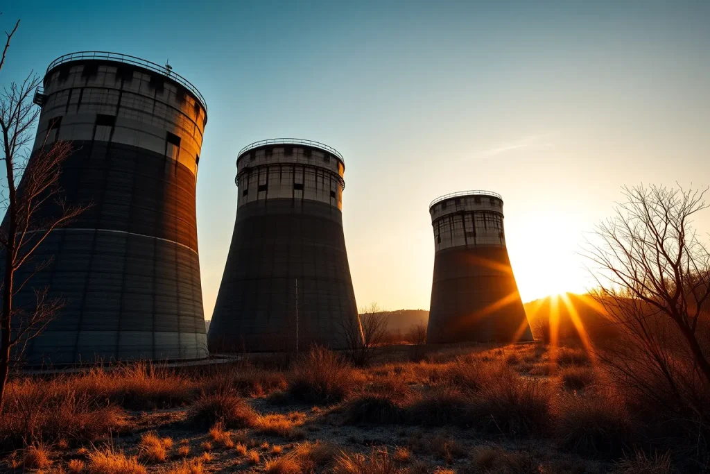 As Pontes despide sus cuatro torres de refrigeración entre el polvo y la emoción