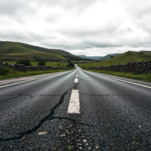 Fe y asfalto en Xermade: una misa a pie de carretera vuelve a pedir el arreglo d