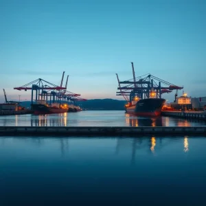 El primer gran convoy de SAIC atraca con éxito en el Puerto Exterior de Ferrol
