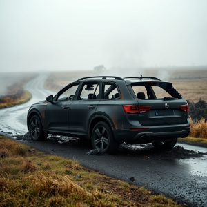 Un sospechoso reduce a cenizas su Range Rover en Vilanova de Arousa por temor a