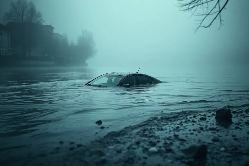 Muere el conductor de un coche que cae al río Tambre en Santiago