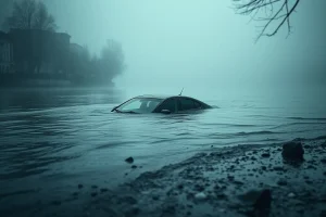 Morre o condutor dun coche que cae ao río Tambre en Santiago