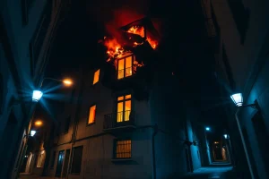 Un patinete eléctrico provoca un incendio en A Coruña: 11 heridos y un edificio